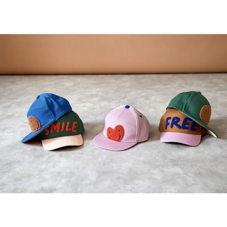 Casquette plate enfant - Little Gang - Lassig - Smile Bleu
