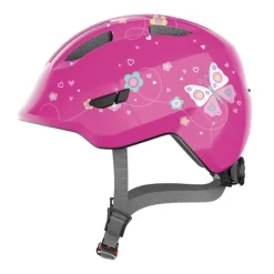 Casque vélo bébé - Abus Smiley 3.0 - Papillon Rose