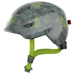 Casque vélo enfant avec éclairage - Abus Smiley 3.0 LED - Grey Space