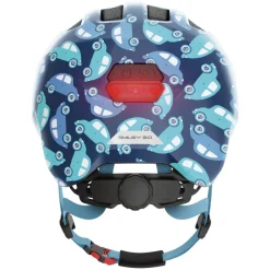 Casque vélo enfant avec éclairage - Abus Smiley 3.0 LED - Blue Car