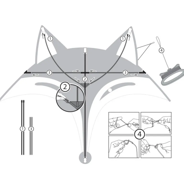 Cerf volant Fox Kite - Ecoline