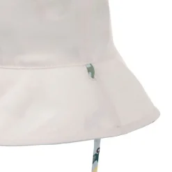 Chapeau anti-UV bébé réversible - Lassig - Camion de glace illusion bleu