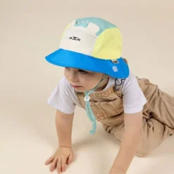 Chapeau Camper enfant anti-UV - KietLa - Lion Vert