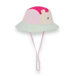 Chapeau Camper enfant anti-UV - KietLa - Ourson Framboise