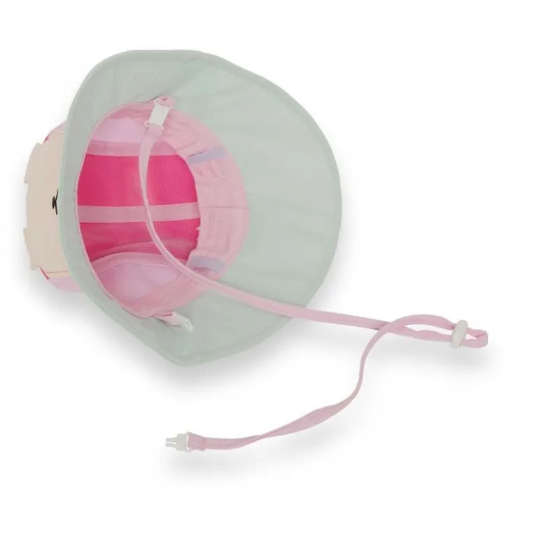 Chapeau Camper enfant anti-UV - KietLa - Ourson Framboise