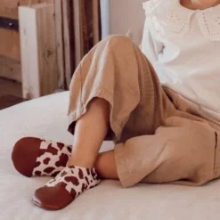 Chaussons souples enfant - Les Pas Petits - Les Petites Vaches