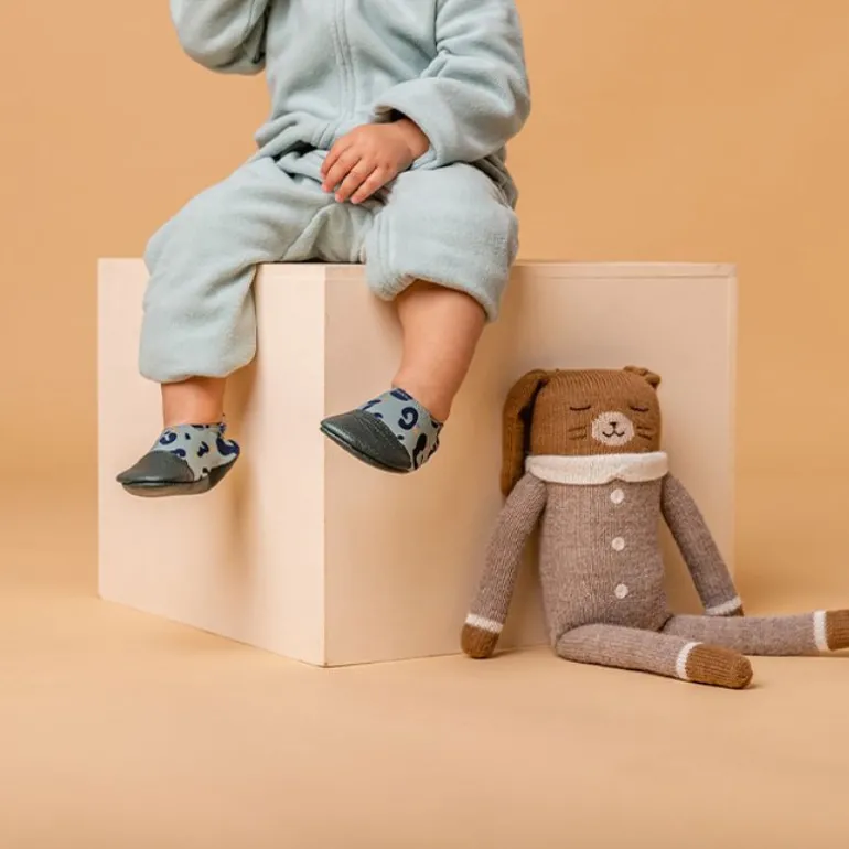 Chaussons souples enfant - Les Pas Petits - Les Petits Léopards