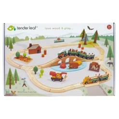 Circuit de train en bois - Pins sauvages - Tender Leaf