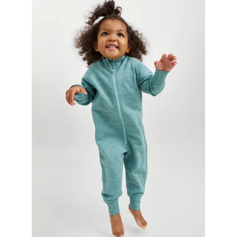 Combinaison bébé en laine merinos - Parvin - Reima - Green Clay