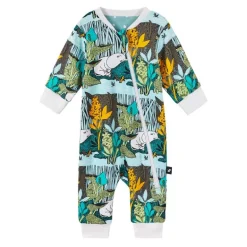 Combinaison coton bio Moomin Sovare - Reima - Vert gris