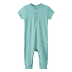 Combinaison courte coton bio Kontaten - Reima - Bleu glacier