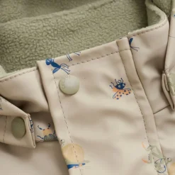Combinaison de pluie enfant doublée polaire - CeLaVi - White Pepper