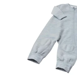 Combinaison en merinos pour bébé Lauha - Reima - Melange Grey clair