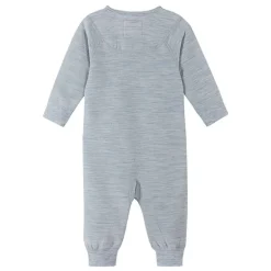 Combinaison en merinos pour bébé Lauha - Reima - Melange Grey clair