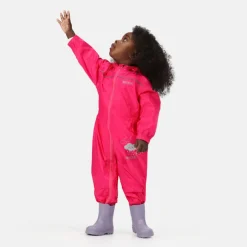 Combinaison pluie enfant - Puddle de Regatta - Rose