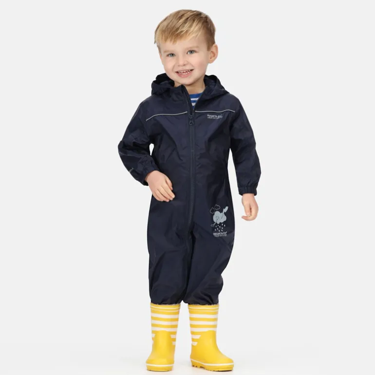 Combinaison pluie enfant - Puddle de Regatta - Bleu Marine