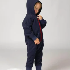 Combinaison polaire bébé - Ducksday - Dark Blue / Red