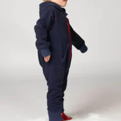 Combinaison polaire bébé - Ducksday - Dark Blue / Red
