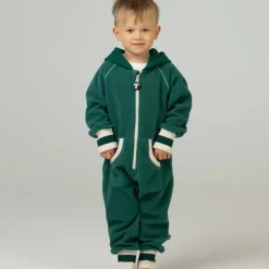 Combinaison polaire bébé - Ducksday - Dark Green / Ecru