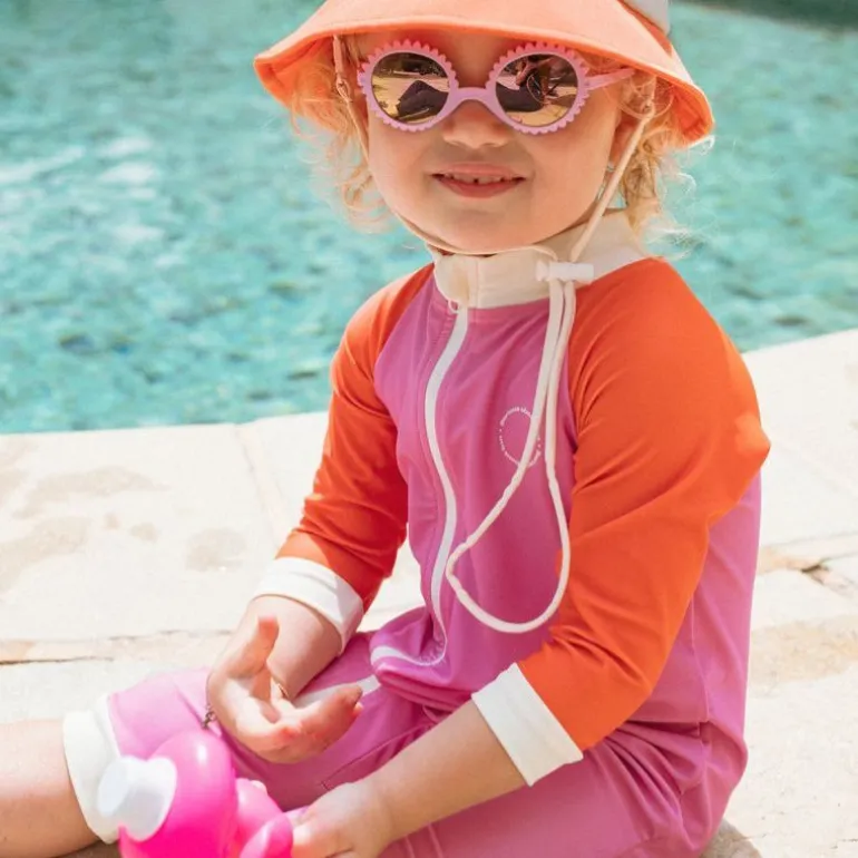Combinaison short anti-UV enfant - KietLa - Rose rouge