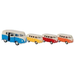 Combi Volkswagen à rétro-friction au 1/37 - Weely - orange