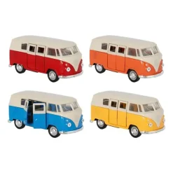 Combi Volkswagen à rétro-friction au 1/37 - Weely - bleu