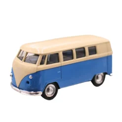 Combi Volkswagen à rétro-friction au 1/37 - Weely - bleu