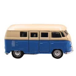 Combi Volkswagen à rétro-friction au 1/37 - Weely - bleu