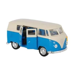 Combi Volkswagen à rétro-friction au 1/37 - Weely - bleu