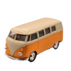 Combi Volkswagen à rétro-friction au 1/37 - Weely - jaune