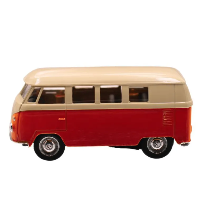 Combi Volkswagen à rétro-friction au 1/37 - Weely - rouge