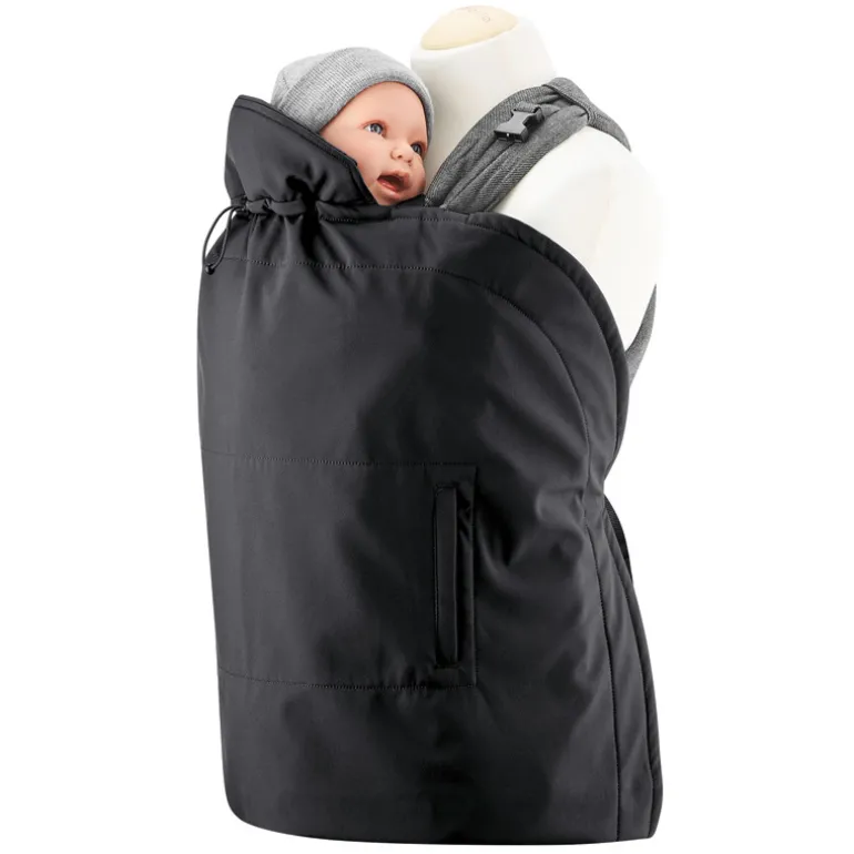 Couverture de portage Mamalila imperméable et softshell - Noir