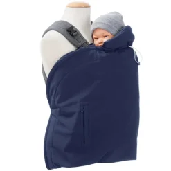 Couverture de portage Mamalila imperméable et softshell - Bleu marine