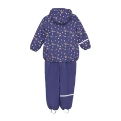 Ensemble de pluie enfant doublé polaire - Veste et Salopette - CeLaVi - Skipper Blue