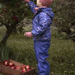 Ensemble de pluie enfant doublé polaire - Veste et Salopette - CeLaVi - Skipper Blue