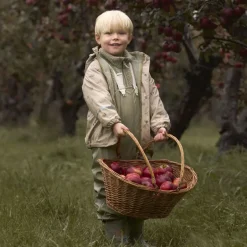 Ensemble de pluie enfant doublé polaire - Veste et Salopette - CeLaVi - White Pepper
