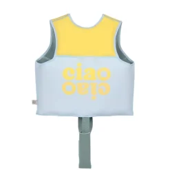 Gilet de natation Lassig - Illusion bleu/jaune pâle