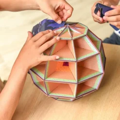 Globe à construire - La Terre la nuit - Poppik