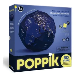 Globe à construire - La Terre la nuit - Poppik