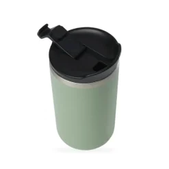 Gobelet inox isotherme avec couvercle - Qwetch - Tilleul