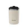 Gobelet inox isotherme avec couvercle - Qwetch - Sable