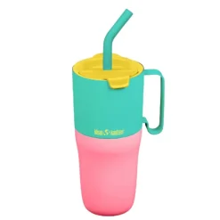 Gobelet isotherme avec paille - Rise Tumbler - Klean Kanteen - Turquoise Kaleidoscope