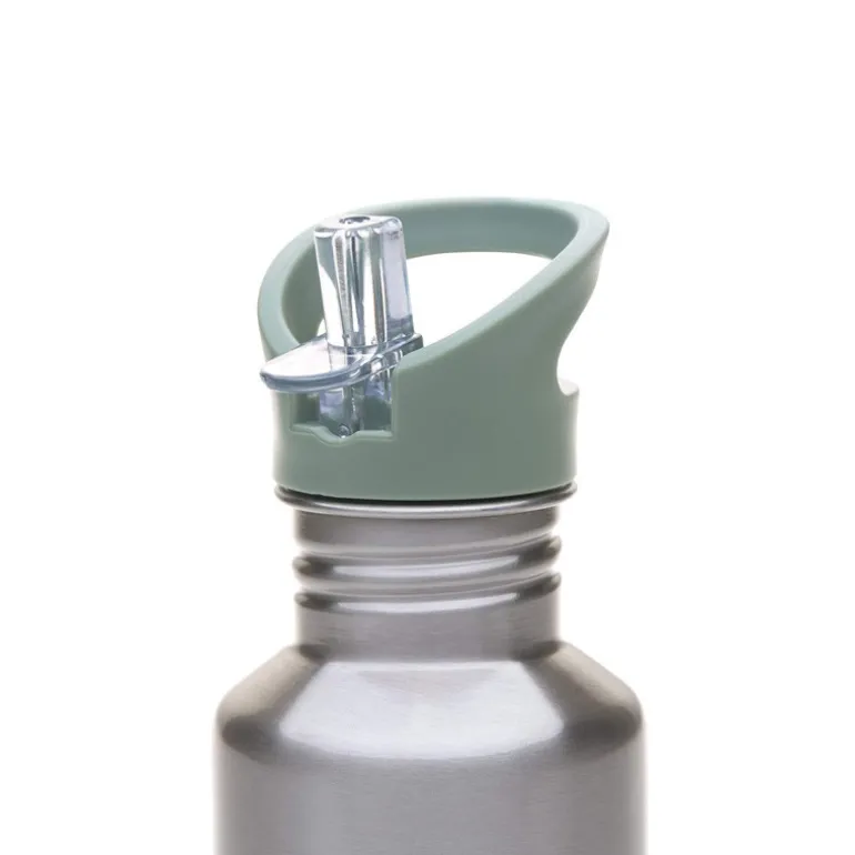 Gourde enfant inox 2 bouchons 500ml - Lassig - Adventure Bus