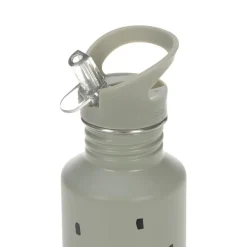 Gourde enfant inox 2 bouchons 500ml - Lassig - Happy Prints / Olive
