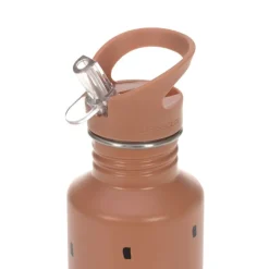 Gourde enfant inox 2 bouchons 500ml - Lassig - Happy Prints / Caramel