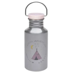 Gourde enfant inox 2 bouchons 500ml - Lassig - Adventure Tipi