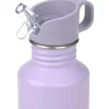 Gourde enfant inox - Lassig - Little Gang - Coeur Mauve