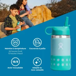 Gourde inox isotherme - Hydroflask enfant - 354ml - Dew