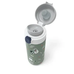 Gourde isotherme enfant - MB pop - Monbento - Vert Raccoon