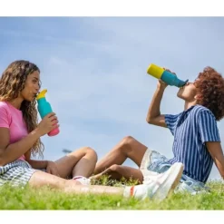Gourde isotherme en inox recyclé 473 ml - Klean Kanteen - Turquoise Kaleidoscope